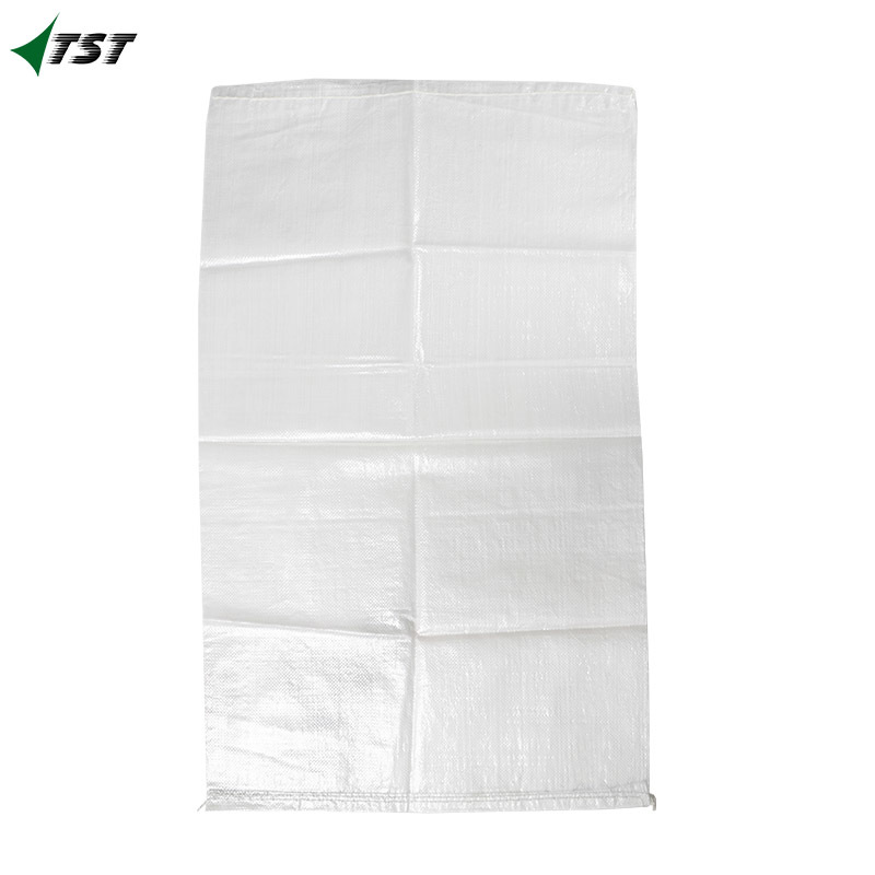 60*100cm white color pp woven bag for rice maize feed fertilizer packing