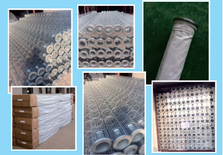 Non Woven Industrial Filter Bags P84 PTFE Acrylic Nomex PPS Materials