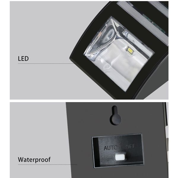 Solar Fence Light Latest Model Modern Outdoor Luminaires Led Solar Sensor Wall Light