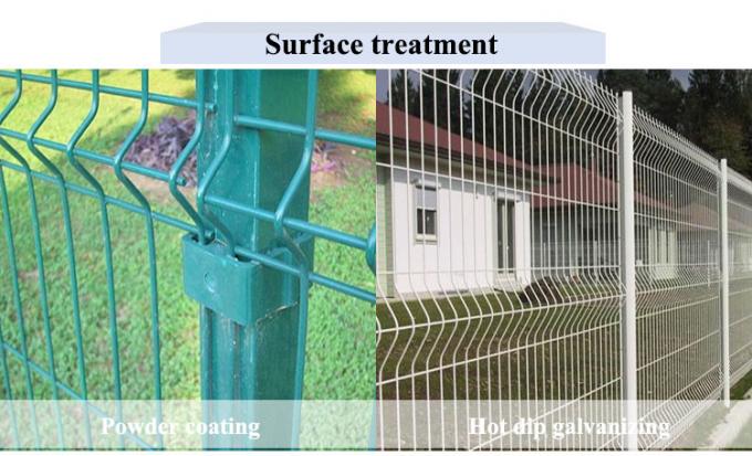 Powder-Coated Modular Design 3D Curved Fence 150x250cm for Garden & Courtyard Protection