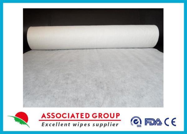 Plain Disposable Spunlace Nonwoven Fabric Biodegradable 200gsm Weight
