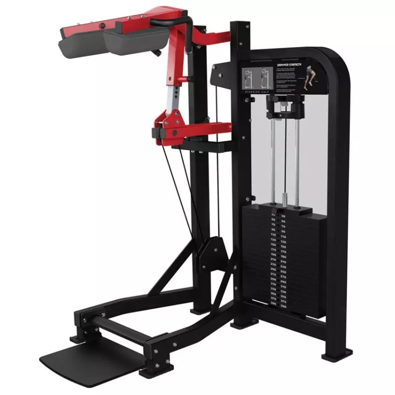 Fitness Steel Standing Calf Raise Machine Medium Loader Type with Pin Load Selection