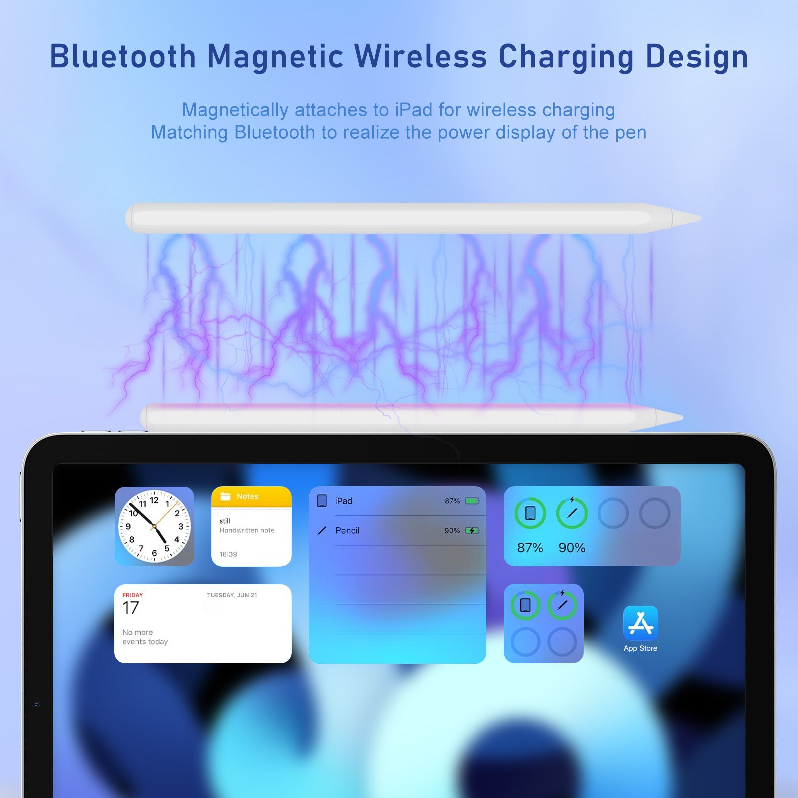 Pencil Original Feel High Sensitivity Touch Screen Pen  Magnetic Charging Capacitive Stylus Pen for iPad Pencil