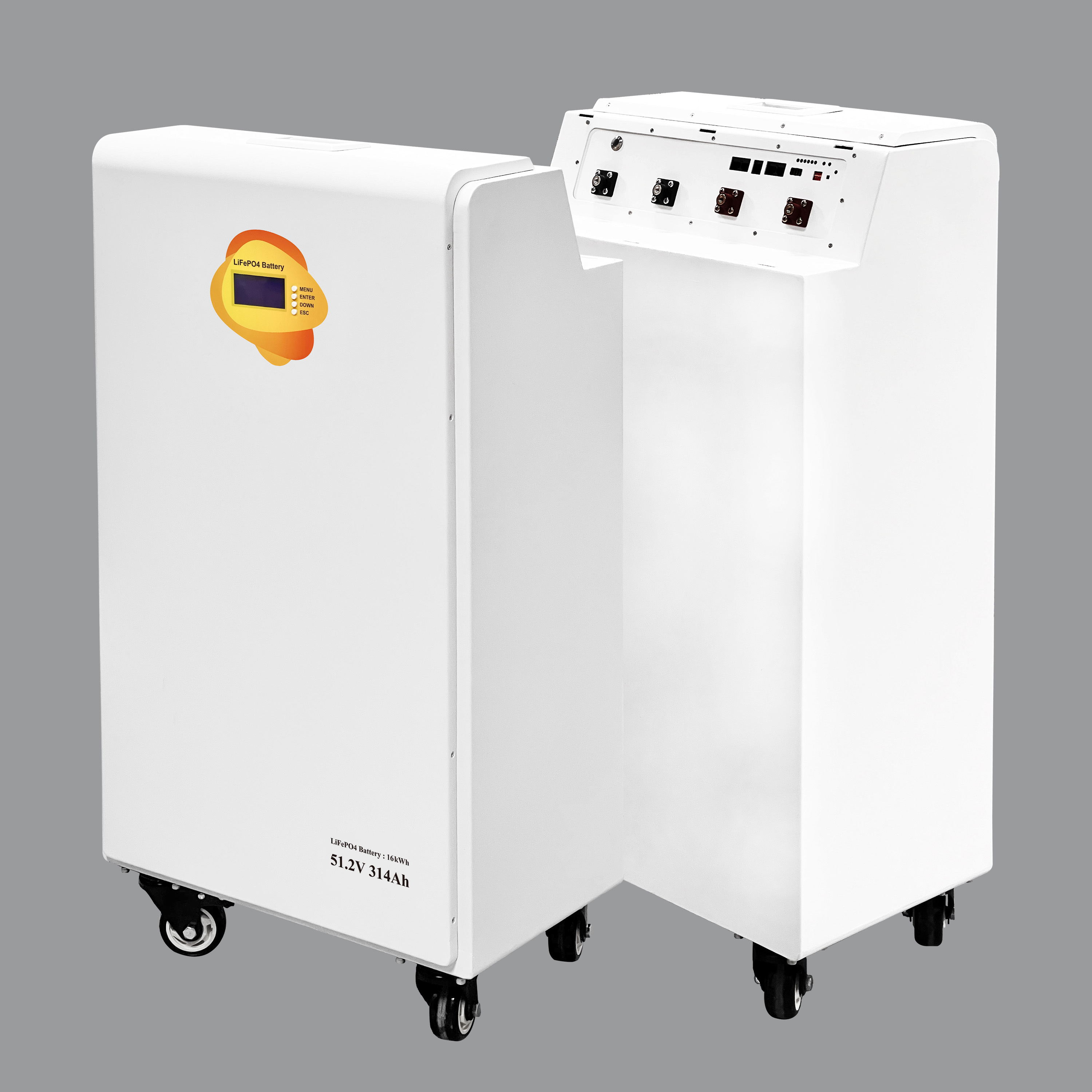 16kWh Movable Lithium Battery Pack – 6000 Cycles, LFP, Parallel Ready