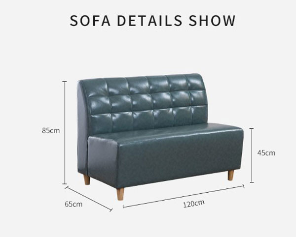 Restaurant Leather Booth Seating Kitchen Dining Bench Comfortable Green
