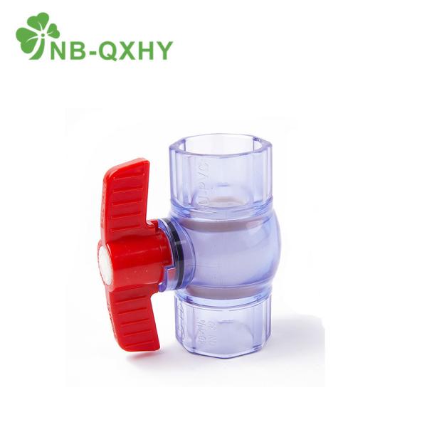 Water System PVC UPVC Pipe Fitting Clear Ball Valve Transparent Samples US 0/Piece