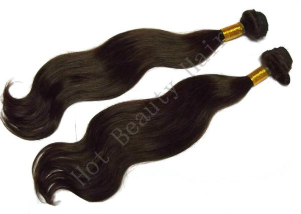 Lightweight Non Remy 100 Brazilian Human Hair Extensions Body Wave Style
