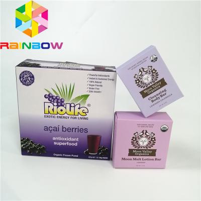 Пурпурный плоский ресиклабле чай пак кофе качества еды коробки отправителя картона каннелюры коробки гофрированной бумаги крафт бумаги покрытия воска