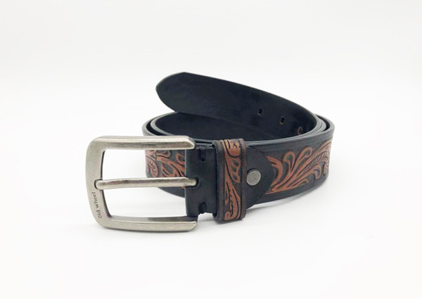 Ремни талии неподдельных кожаных поясов/людей винтажного Cowhide западные оборудованные выбитые кожаные