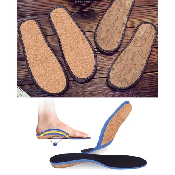 Ботинок пробочки Insole пробочки пота поглощая вводит дружественное к Эко удобное