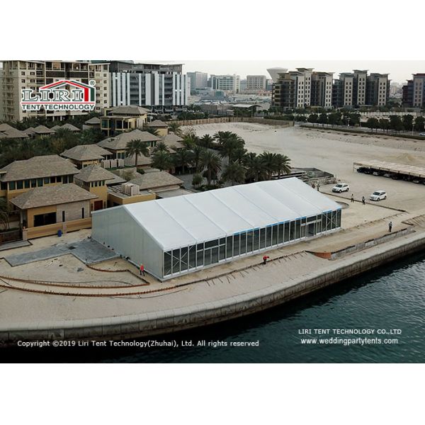 Glass Wall 5M Semi Permanent Building Tents For Wedding Events
