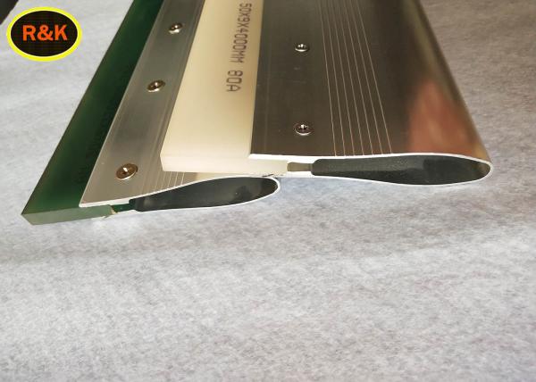 86 mm ×1.0 mm Screen Printing Squeegees Materials Aluminum Handle Squeegee Green Color