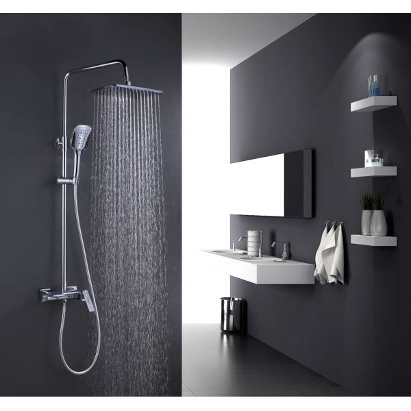 Exquisite Bathroom Wash Classic Shower Faucet with Ceramic Valve Core and Copper Body