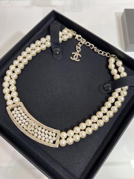Light Gold Fine Jewelry Necklaces Sophisticated 40cm Length With Pearls