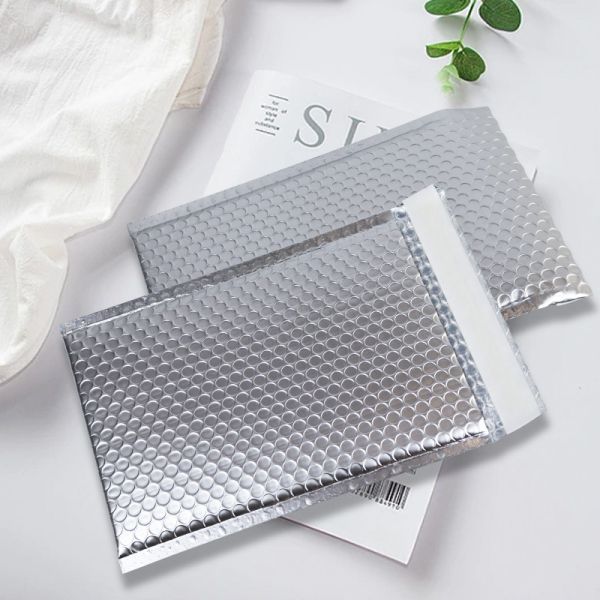 Bolsas de burbujas de plata con cierre auto sellado Resistencia a la humedad