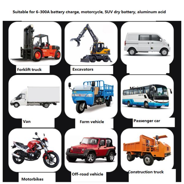 24 Volt 300a Smart Car Battery Charger Logo Accept