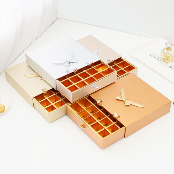 Персонализированная коробка с трюфелем и шоколадом, картонный ползучий ящик, CMYK печать