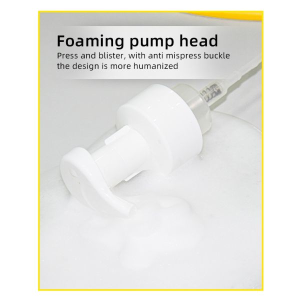 Желтый Hdpe Pp пенится мыло младенца бутылки насоса моя косметический упаковывая контейнер 200ml