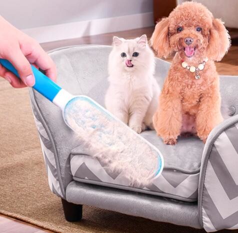 Pet Brush Fur & Lint Remover Colour Box Deshedding Grooming Tool Double-Sided