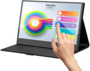 13.3 polegadas USB C Touchscreen Monitor 1920x1080 IPS Monitor portátil Segundo