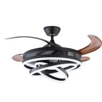 Factory Modern Bedroom Lighting Fixtures Invisible Ceiling Light With Fan And Remote Control