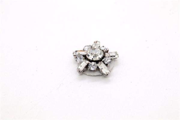 Popular Rhinestone Shoe Clips Wedding Zinc Alloy Material 110mm*25mm Size