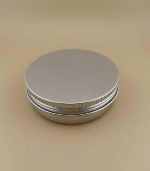 Customized CRC Possible Big Silvery Aluminum Case With Screw Cap For Cosmetic