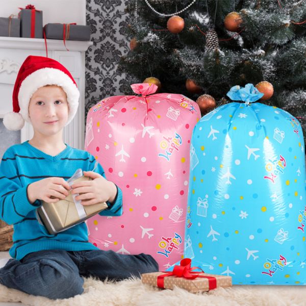 Жара мешков подарка LDPE голубая плоская гигантская пластиковая - уплотнение для дня рождения