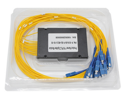 1X32 1X64 Fiber Optic PLC Splitter Module 1260nm - 1650nm For GPON Network