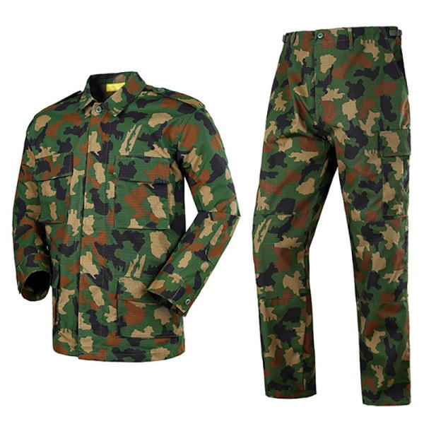 Camisa tática de tecido tipo BDU Calças de camouflagem florestal uniforme para atividades ao ar livre