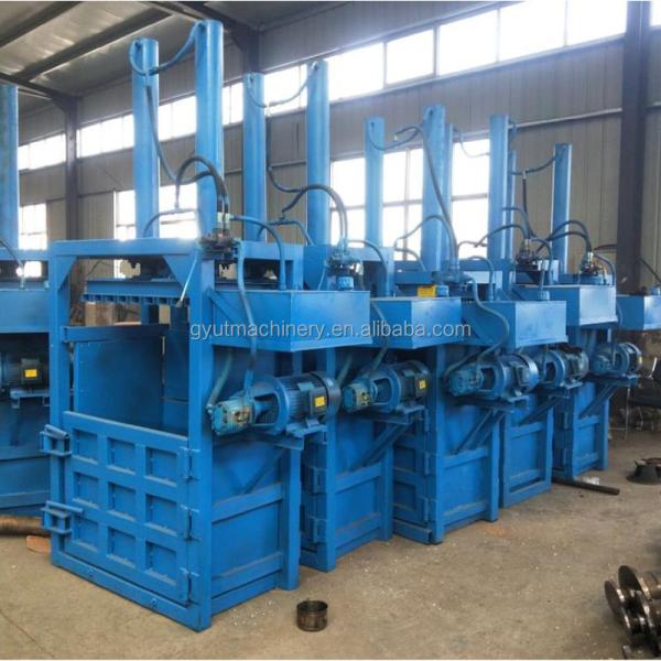 Automatic Vertical Baler for Waste Paper Used Clothing Scrap Tires and Plastic Bottles