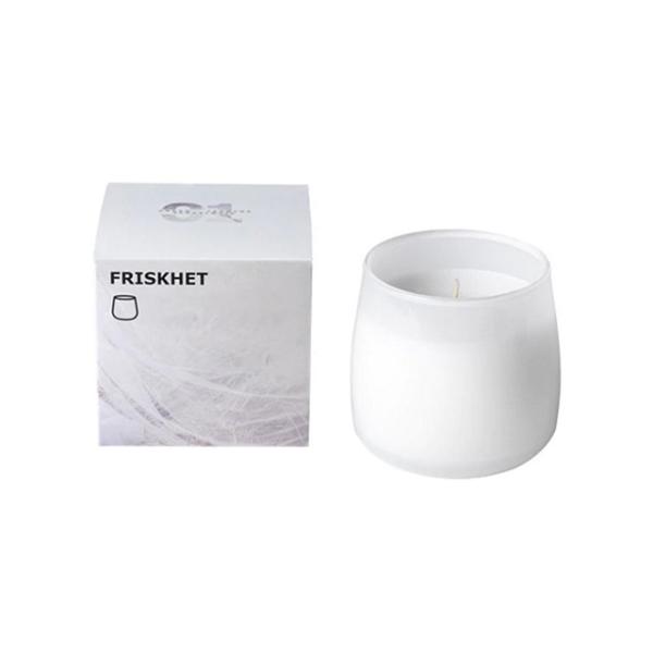 Frosted White Glass Candle Jar Beautiful Scented Candles Unique Scented Candles