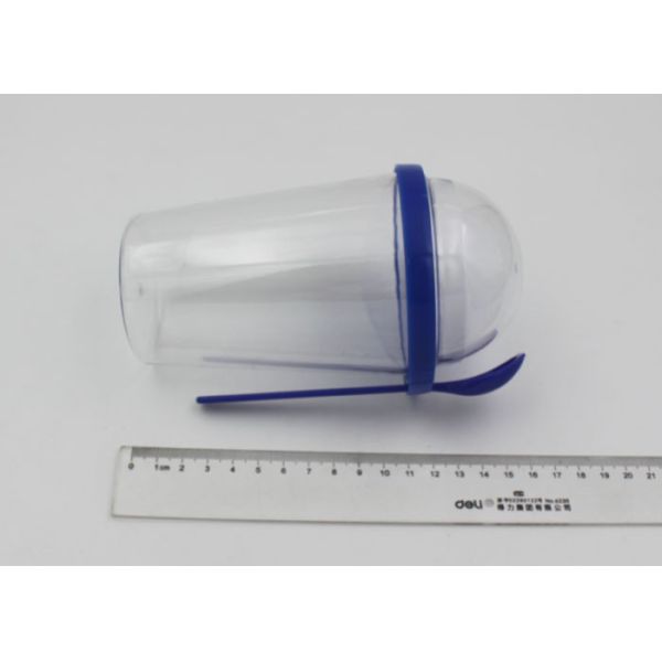 Eco - Friendly Plastic Coffee Cup Single Wall With Dome Lid And Spoon For Kid And Adult