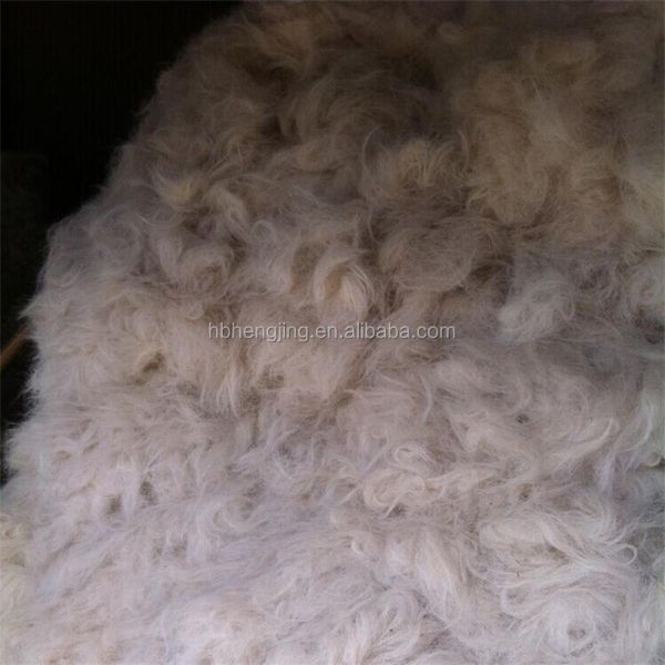 Scoured Chinese Grey Clipped Goat Hair