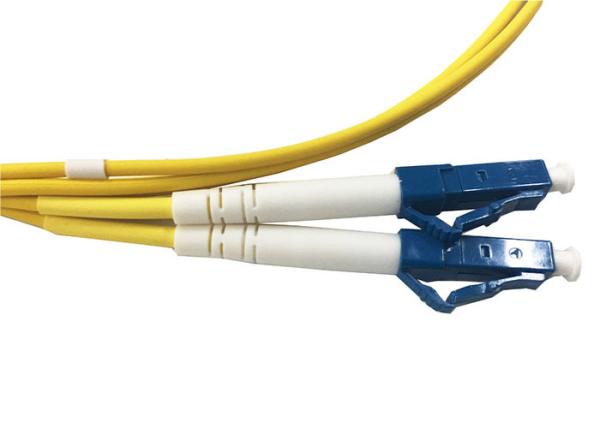 LC/UPC-FC/UPC duplex 2.0mm 1M fiber optic patch cord singlemode G652D LSZH