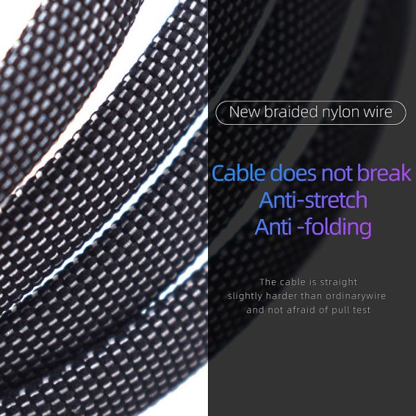 Fast Charge Data Cable USB 2.0 Type C Cable Zinc Alloy And Denim Body USB C Cable