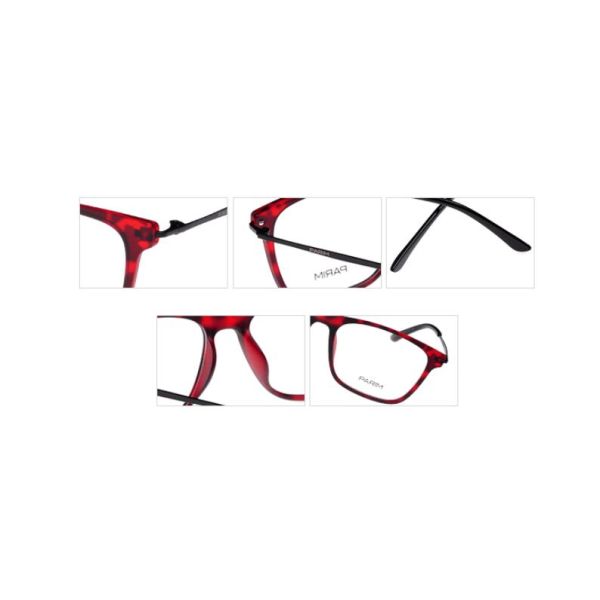 Unisex Prescription Eyeglass Frames , Metal Temple Plastic Optical Square Frames
