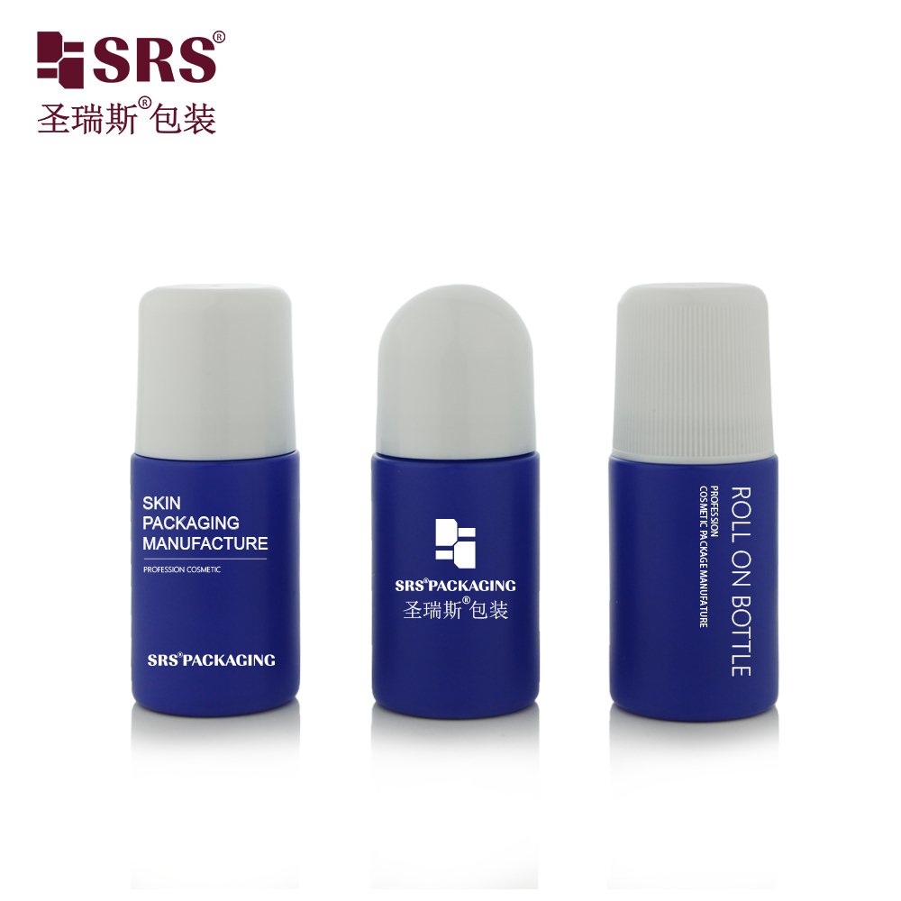 Wholesale 60ml Round Cylinder Large‑capacity Plastic Roller Bottle Empty Roll‑on Packaging