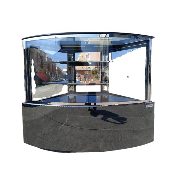 refrigerated corner bakery display case cake cooler with CE/ETL