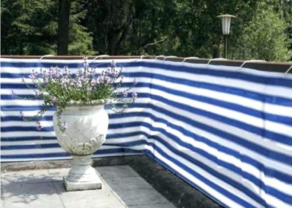 80% - 95% Shade Rate Patio Privacy Screen With 12m White Rope Knitted Type