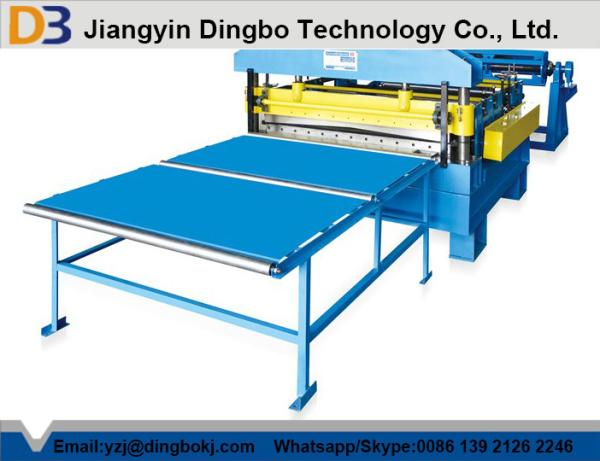 Hydraulic Post Cutting Simple Cut To Length Line , Steel Slitting Machine