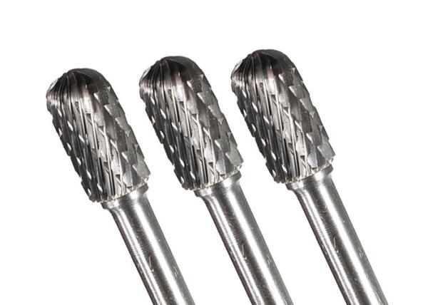 Cemented Tungsten Carbide Rotary Burrs Cross Cut For Stainless Steel Cutting