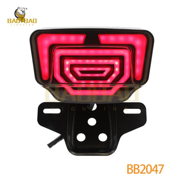 Plastic Red Flashing Motorcycle LED Lights Available Tailight Spare Parts