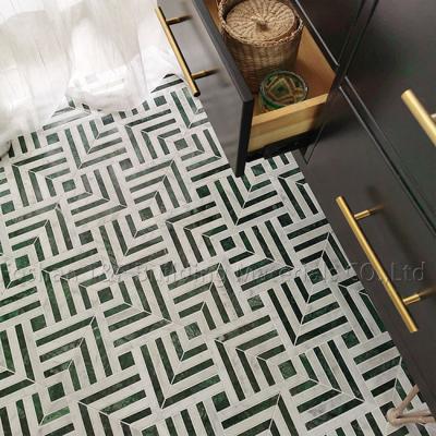 Pedra mosaico mármore antiderrapante piso telha para sala de jantar cozinha banheiro