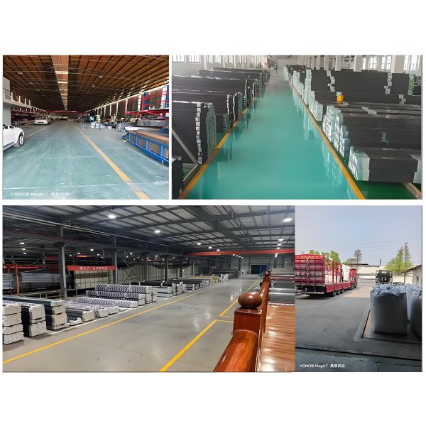 Plancher en alliage d'aluminium revêtu de TPE résistant au glissement et durable