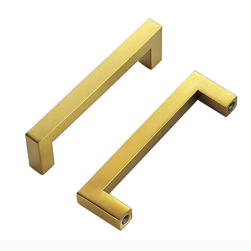 Thickened Stainless Steel Square Tube Pull Handles Light Luxury Simple Black Cabinet & Wardrobe Door Pulls