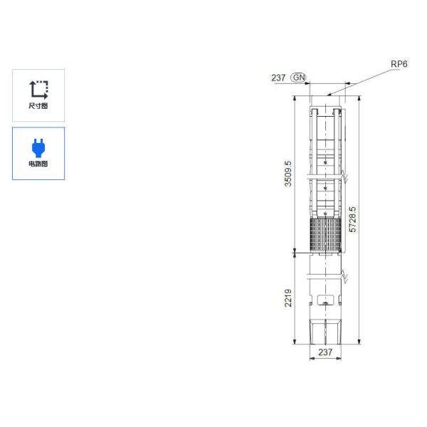 6 pouces anti-sable en acier inoxydable sous-marin puits de forage pompe à eau profonde