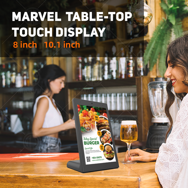 Fábrica OEM 10.1 pulgadas RK3399 Tablet de escritorio para pedidos de restaurantes Tipo L POE Tablet Android