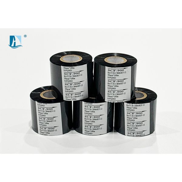 30mm*100m Black Ink Thermal Transfer Ribbon Stamp Foil Date Coding Roll Colorful Design