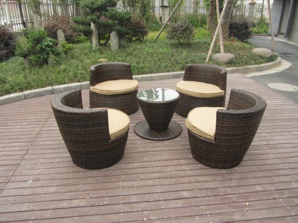 All Weather PE Rattan Obelisk Chair For Office / Patio Leisure